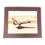 NASA Space Shuttle Columbia Landing 11x14 Color