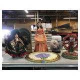 Assorted Home Decorative Items. Tallest approx.