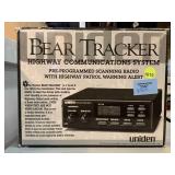 Bear Tracker preprogrammed scanning radio in box.