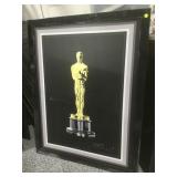 Damaged award print on canvas. Framed to 43x34