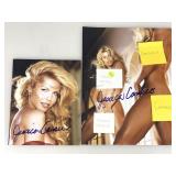 2 signed Jessica Canseco photo prints. Nude.