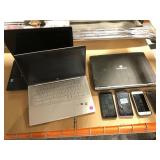 Lap tops and phone/tablets. HP, toshiba, gateway