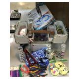 Organizer Case and Crafting Supplies and Tools.