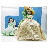 2 Madame Alexander dolls in box