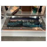 Light Up Wall Art Mirror Framed. Approx 39x19