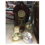 Desk clock and mantel clock incl. Seiko, Linden