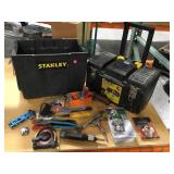 Stanley stacking rolling workshop with contents.