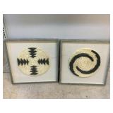 Set of Handwoven Decorative Wall Art.