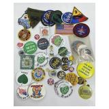 Military Patches & Asstd Pinback Buttons