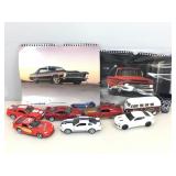 Die cast cars and more.