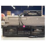 Onkyo and Magnavox DVD /VCR player w/Stereo