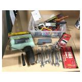Greenlee punch set, storage hooks, wrenches and