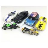 Die Cast collector cars and motorcycles. maisto