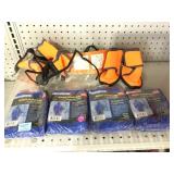 4 New rain people ponchos and 4 pet shoes.