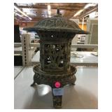 Cast Iron Pagoda Style Lantern ~14 Inches