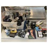 Home electronics incl, calculator, camera, cables
