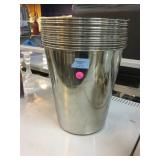 Metal Buckets 10.5 Inch Lot of 13
