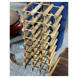 Wood wine rack, 33x1411in