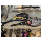 2 NIB Wilson Tennis Rackets. US Open 4 1/4 &