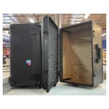 2 rolling luggages equipment crates, 10x14x22in