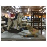 Horse Doll Rocker and Chair Pulling Duck Toy
