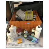 Assorted Household Items. Hair Care, Doorstops,