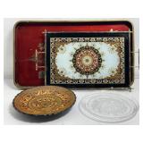 T. Yamamoto Signed Hoya Crystal Glass Plate,