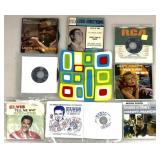 Asstd 45 recordï¿½s, Elvis, Louis Armstrong & more,