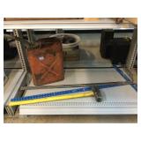 Vintage Gas Can , 48 Inch Drywall T-Squares and