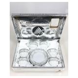 NIB 6 Dynasty porcelain coffee cups & saucers