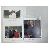 Presidential Card Lot. Facsimile Signed