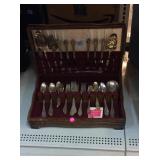 1847 Rogers Bros Silver-plated flatware set in