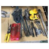 Drill bits, dremel, clamps and more.