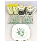 Green Bay packers collection of glassware, mugs,