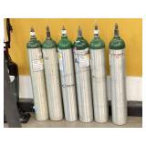 6 Oxygen Tanks Some By Lifecare, Uncare & More