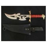 Brass eagle & wood handled Chipaway cutlery knife