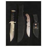 Humvee buck knife w/ sheath & Ozark trail