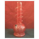 Etched Scarface water bong, stands 11 1/2 inches