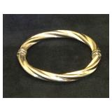 Sterling  bangle bracelet, Italy, 17.8g
