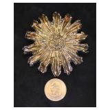Large Sterling flower brooch/ pendant, 28.2g