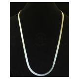 Sterling chain necklace, 23 in. Length, 20.5g