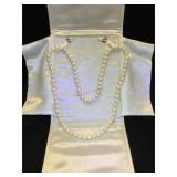 Cultured Pearl necklace, 30 in. Length