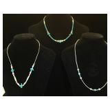 3- Liquid Silver & gemstone Southwest style