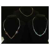 3- Liquid Silver & gemstone Southwest style