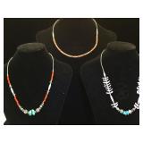 3- Liquid Silver & gemstone Southwest style