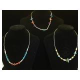 3- Liquid Silver & gemstone Southwest style