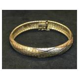Sterling bangle bracelet, stamped Italy, 22.8g