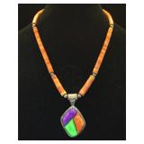 Sterling  &  ulti-gem necklace, by Jay King, DRT,