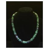 Sterling clasp & Jade necklace, by Jay King, DRT,