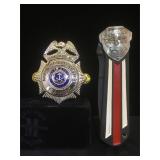 Naval Reserve Center, Fargo Badge & a repro.